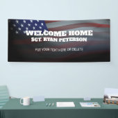 Amerikaanse vlag | Transparante indeling | Zwart Spandoek (Beurs)