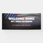 Amerikaanse vlag | Transparante indeling | Zwart Spandoek (Horizontaal)