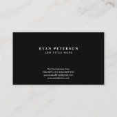 Amerikaanse vlag | Transparante indeling | Zwart Visitekaartje (Achterkant)