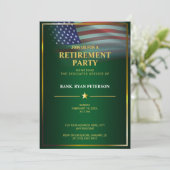 Amerikaanse vlag | Transparantie | Goud Lijst | Lu Kaart (Staand voorkant)