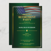 Amerikaanse vlag | Transparantie | Goud Lijst | Lu Kaart (Voorkant / Achterkant)