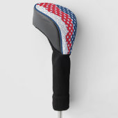 Amerikaanse vlag - Trendy Red White & Blue Stars Golfheadcover (Schuin)