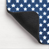 Amerikaanse vlag - Trendy Red White & Blue Stars Muismat (Hoek)