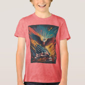 Amerikaanse vlag Tri-Blend shirt (Voorkant)