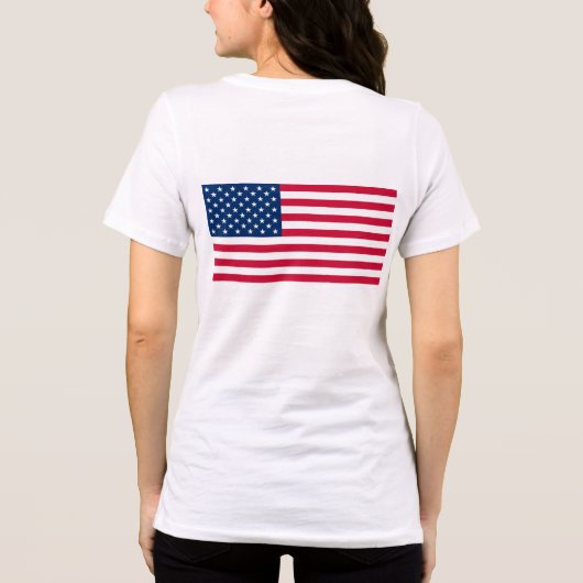 Amerikaanse vlag Tri-Blend shirt (Achterkant)