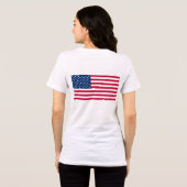 Amerikaanse vlag Tri-Blend shirt (Achterkant volledig)