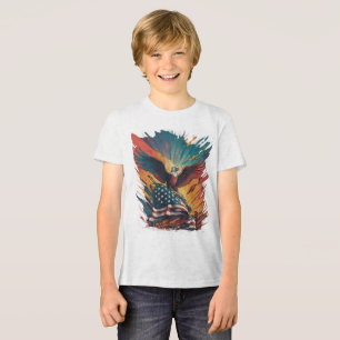 Amerikaanse vlag Tri-Blend shirt