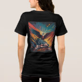 Amerikaanse vlag Tri-Blend shirt (Achterkant)