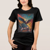 Amerikaanse vlag Tri-Blend shirt (Voorkant)