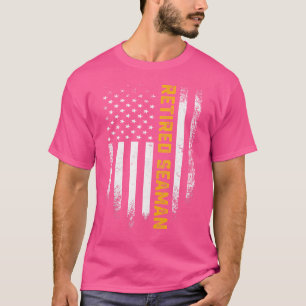 Amerikaanse Vlag Trots Gepensioneerde Zeeman Pensi T-shirt