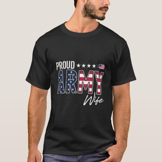 Amerikaanse vlag Trots leger T-shirt (Voorkant)