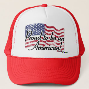 Amerikaanse vlag - trots om Amerikaans te zijn - n Trucker Pet