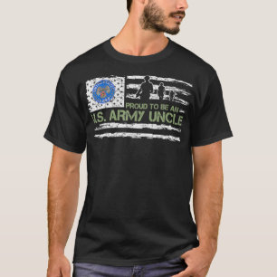  Amerikaanse vlag trots om een leger te worden unc T-shirt