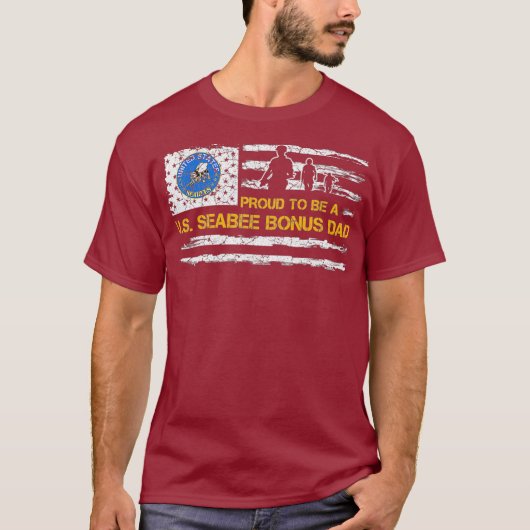  Amerikaanse vlag Trots op een Amerikaanse bonus T-shirt (Voorkant)