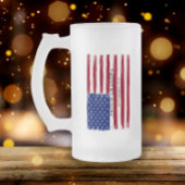 Amerikaanse vlag trotse opa matglas bierpul
