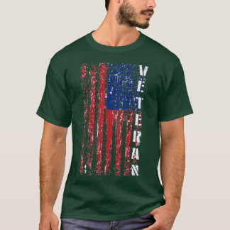 Amerikaanse vlag trotse veteraan t-shirt
