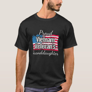 Amerikaanse vlag Trotse Vietnam Veteranen kleindoc T-shirt