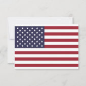 Amerikaanse Vlag Trouw RSVP (Achterkant)