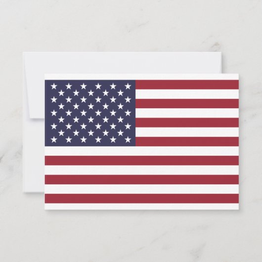 Amerikaanse Vlag Trouw RSVP (Achterkant)