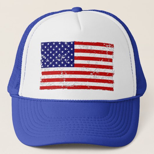 Amerikaanse vlag Trucker Hat Pet (Voorkant)