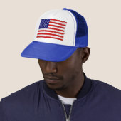 Amerikaanse vlag Trucker Hat Trucker Pet (In situ)