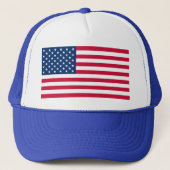 Amerikaanse Vlag Trucker Hoed USA Trucker Pet (Voorkant)
