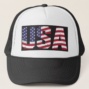 Amerikaanse vlag trucker pet
