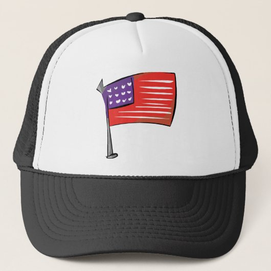 Amerikaanse vlag trucker pet (Voorkant)