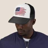 Amerikaanse vlag trucker pet (In situ)