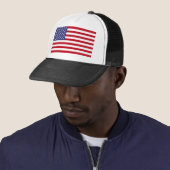 Amerikaanse vlag trucker pet (In situ)
