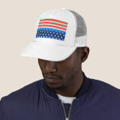 Amerikaanse vlag trucker pet (In situ)