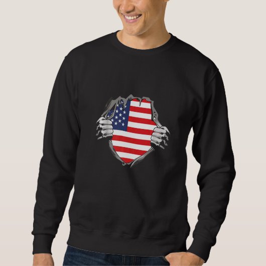 Amerikaanse vlag trui (Voorkant)