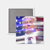 amerikaanse vlag trump 2020 magneet (Voorkant / Achterkant)