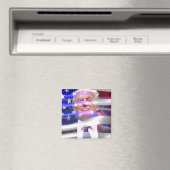 amerikaanse vlag trump 2020 magneet (Insitu (Vaatwasser))