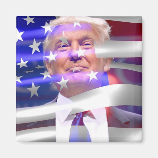 amerikaanse vlag trump 2020 magneet (Voorkant)