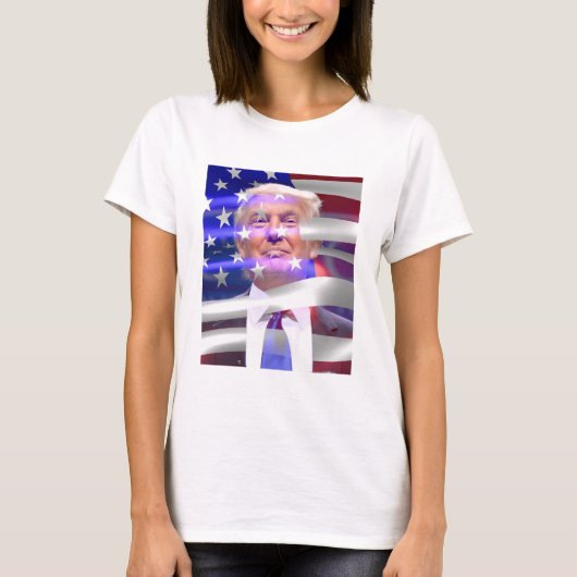 amerikaanse vlag trump 2020 t-shirt (Voorkant)