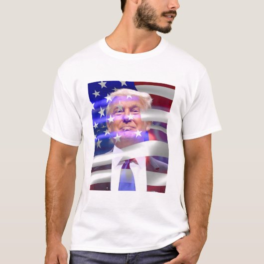 amerikaanse vlag trump 2020 t-shirt (Voorkant)