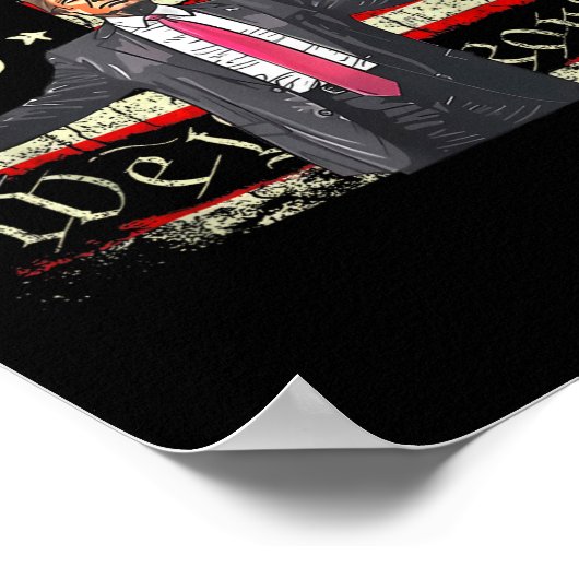 Amerikaanse vlag Trump 2024 Daddy's Home We The Pe Poster (Hoek)