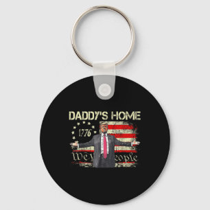 Amerikaanse vlag Trump 2024 Daddys Home We the Sleutelhanger