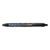 Amerikaanse vlag Trump 2024 Gold Patriotic Zwarte Inkt Pen (Achterkant)