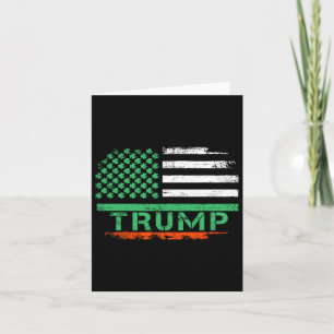 Amerikaanse Vlag Trump 45 47 St. Patrick's Day Ier Kaart