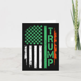 Amerikaanse Vlag Trump 45 47 St. Patrick's Day Ier Kaart