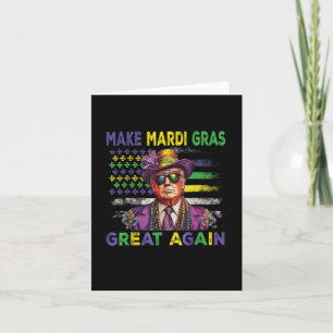 Amerikaanse Vlag Trump Maakt Mardi Gras Groot Opni Kaart