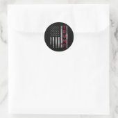 Amerikaanse vlag Trump Ronde Sticker (Tas)
