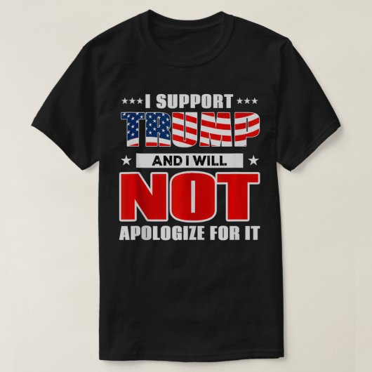 Amerikaanse vlag - Trump T-shirt (Design voorkant)