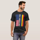 Amerikaanse vlag Tsjaad vlag Beste tante Ever T-shirt (Voorkant volledig)