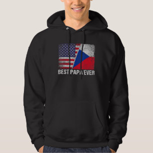 Amerikaanse vlag & Tsjechische Republiek vlag best Hoodie