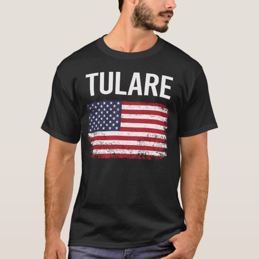 Amerikaanse vlag Tulare T-shirt (Voorkant)