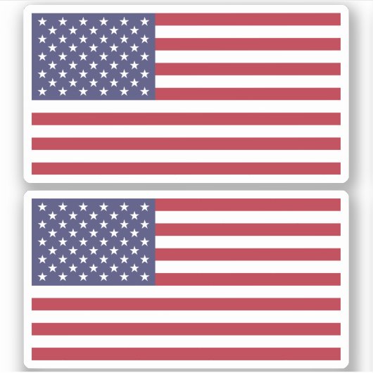 Amerikaanse vlag - twee sticker (Voorkant)