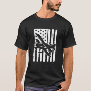 Amerikaanse vlag tweedekker liefhebbers van de luc t-shirt